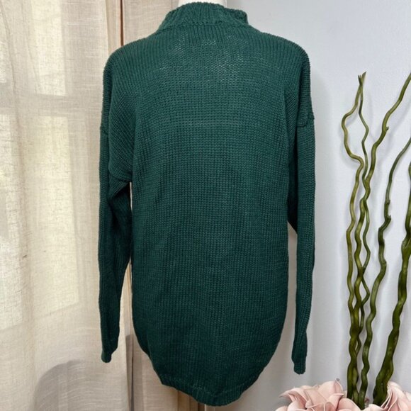 90s Vintage Tiara International Santa Claus Christmas Sweater Sequins Large - Picture 2 of 14